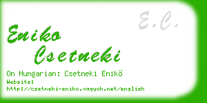 eniko csetneki business card